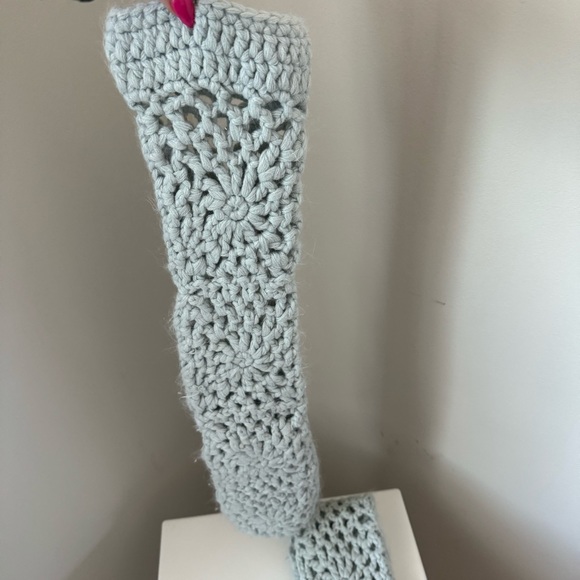 Lemon Crochet Legwear Slippers / Cable
Knit Slippers Baby Blue - Picture 2 of 4